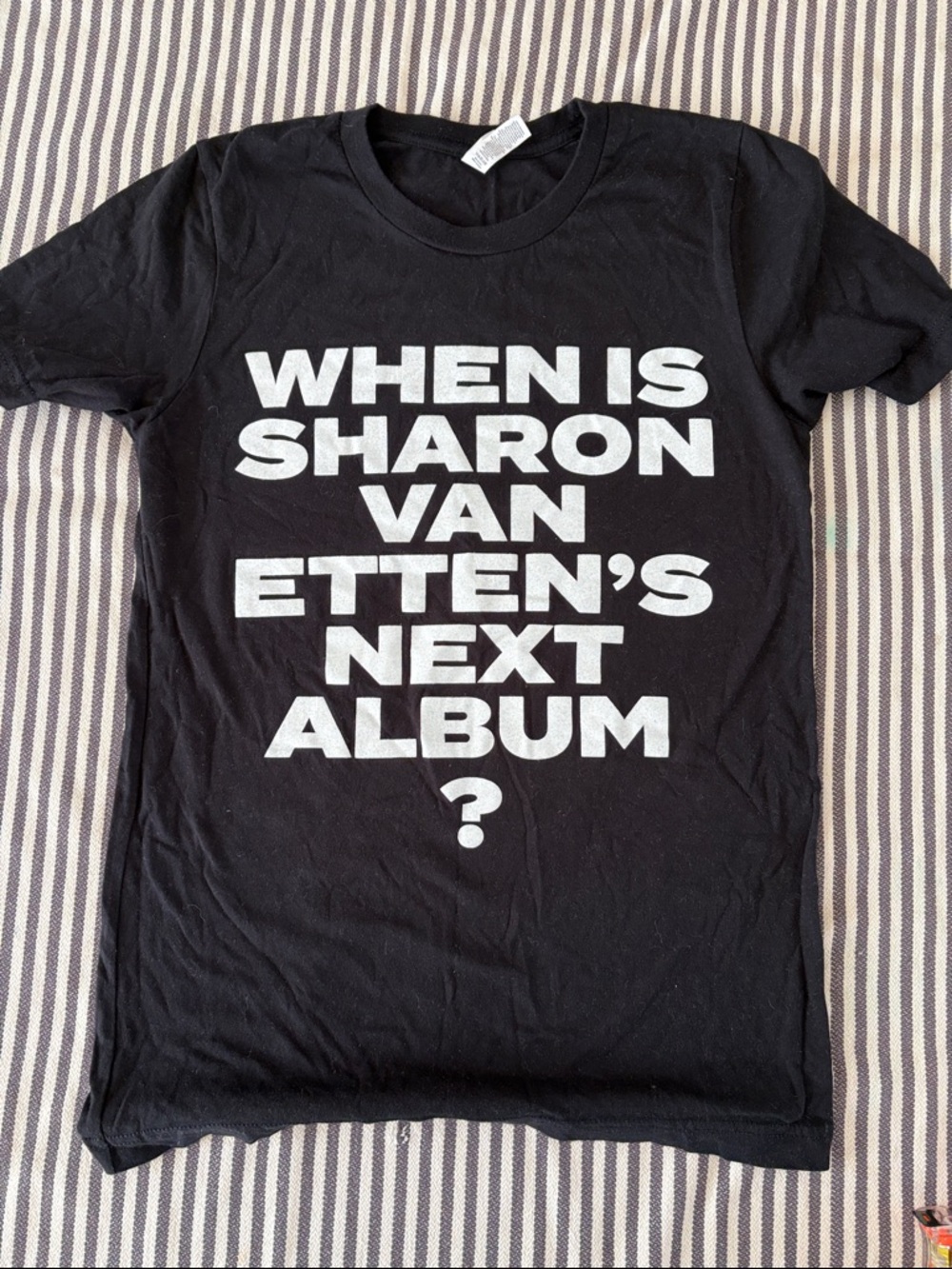Rare Sharon Van Etten album promo shirt